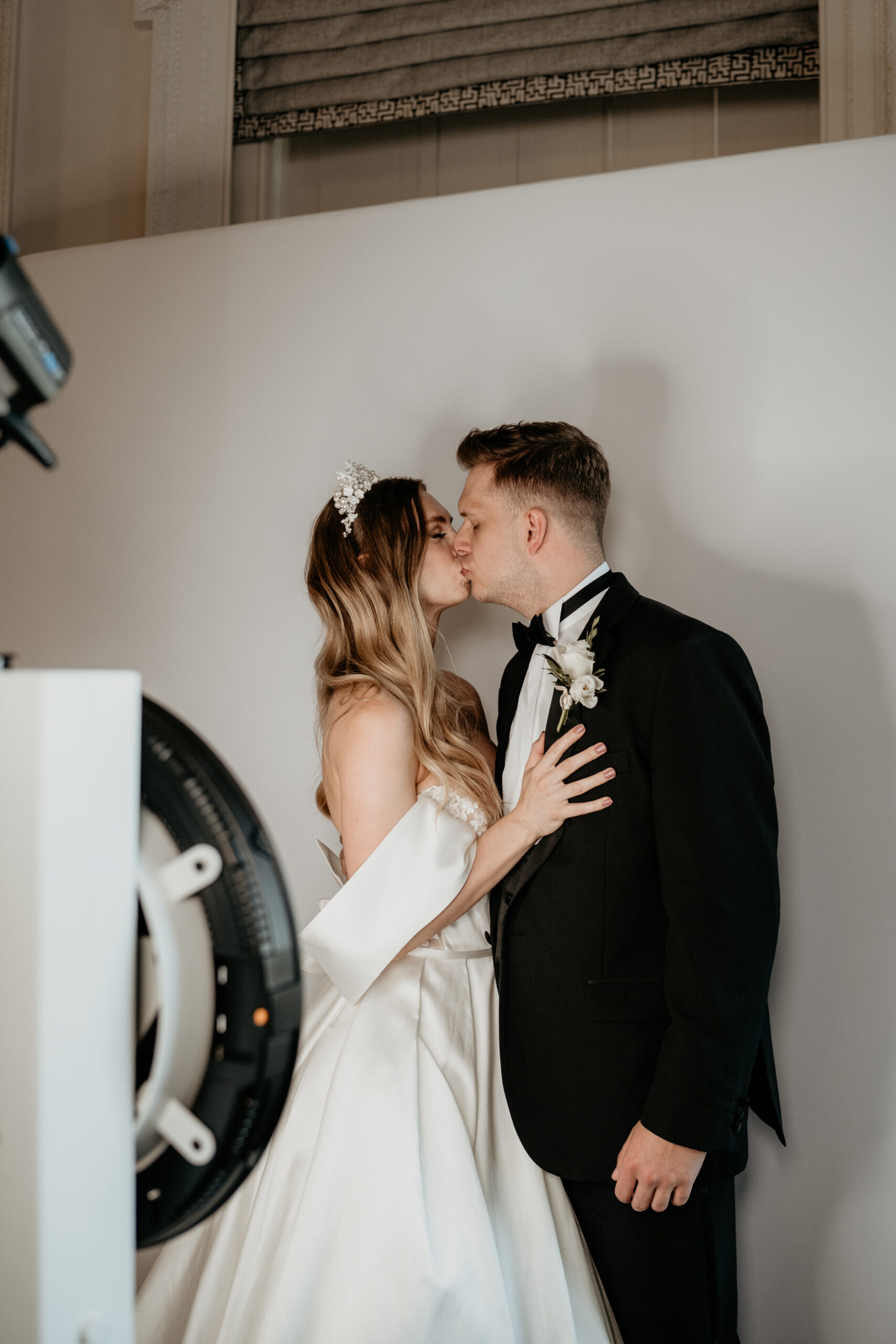 Black and White Photo Booth Hire for a Luxury Wedding in England