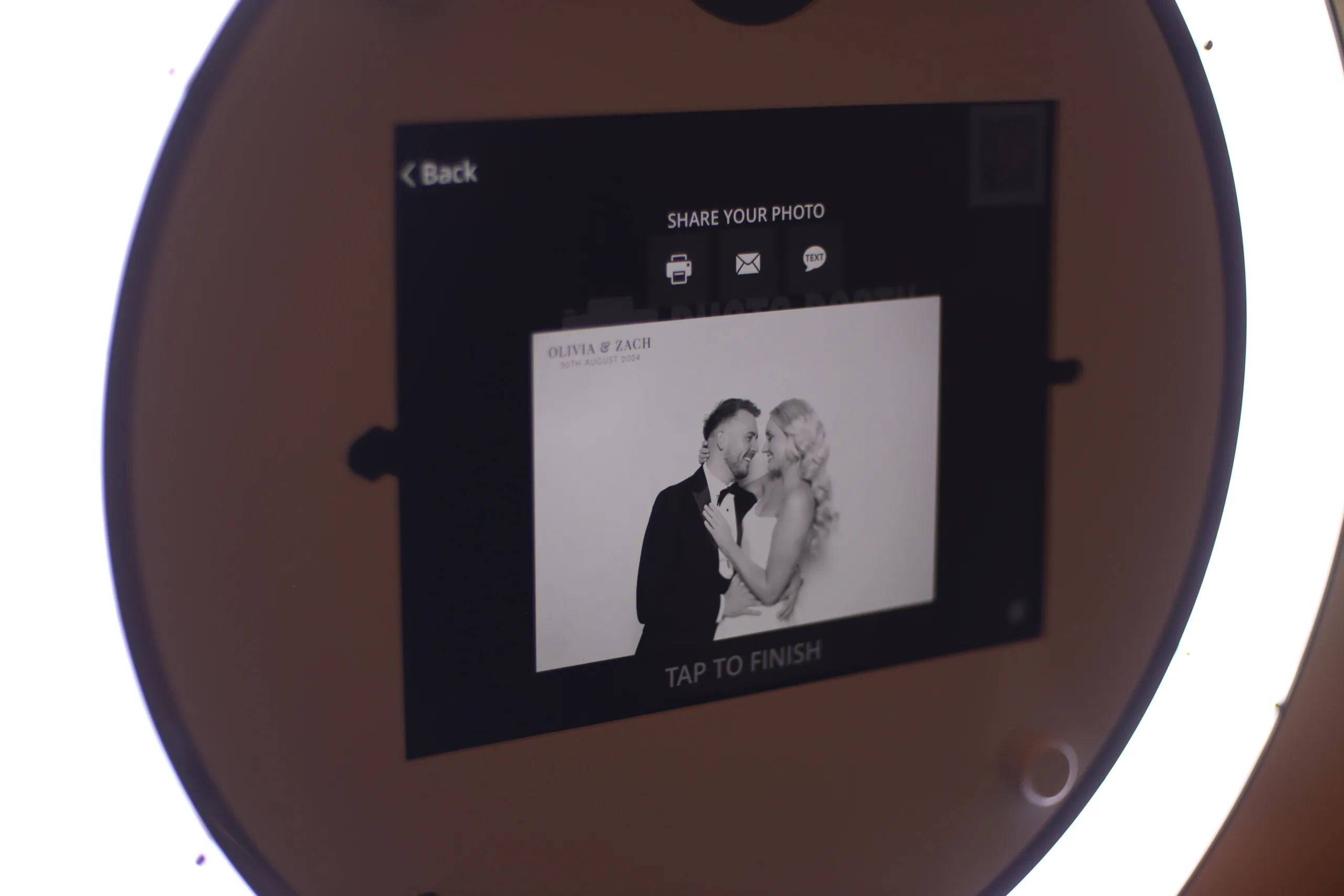 Black and White Photo Booth Hire in the UK